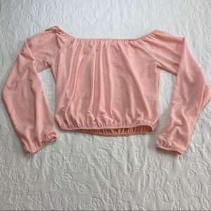 Mind Code Off The Shoulder Crop Top